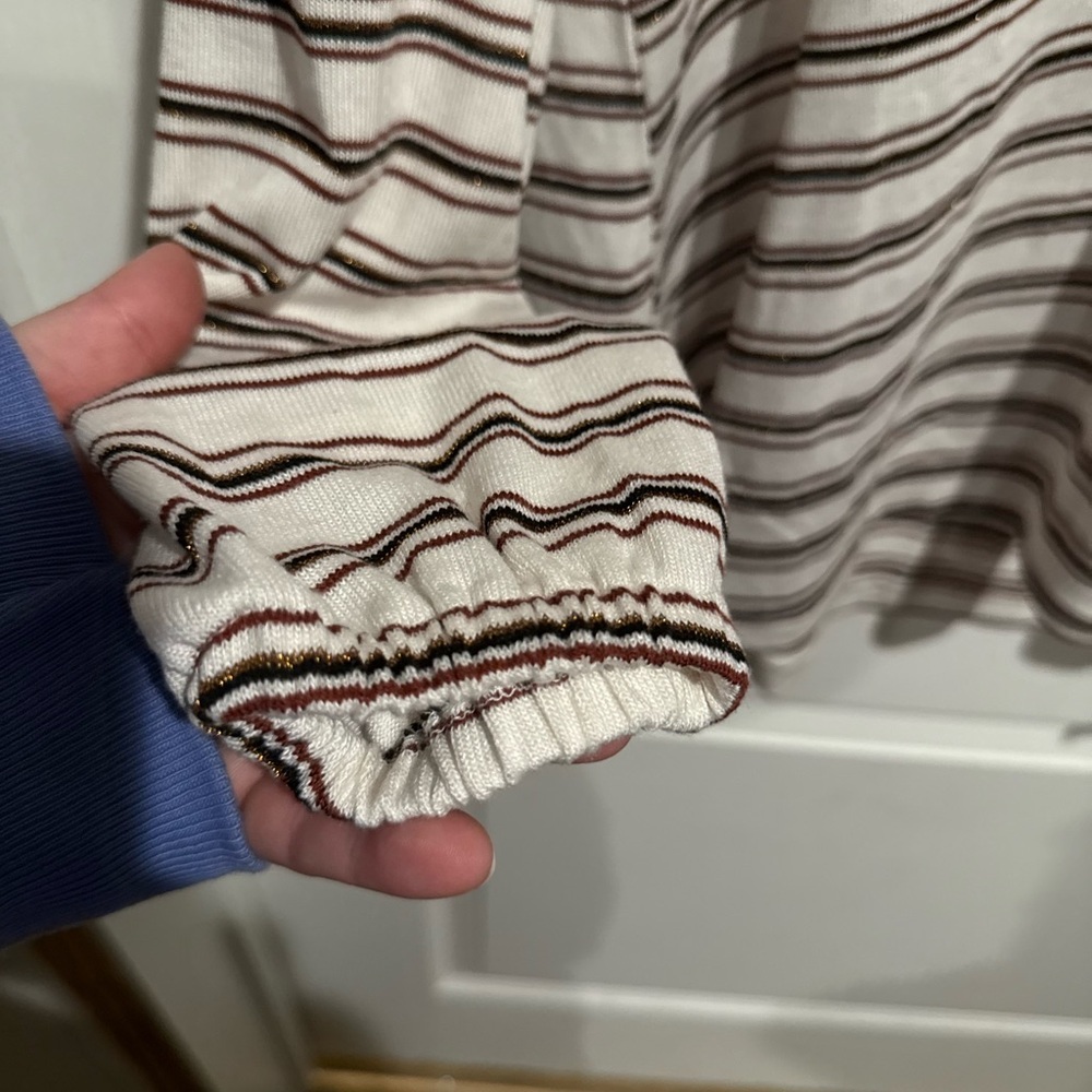 Lane Bryant V-Neck Striped Top - Picture 3 of 4
